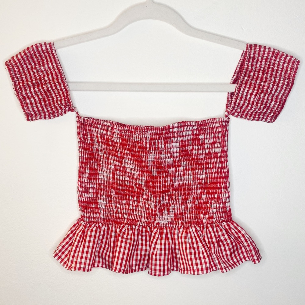 Forever 21 Gingham Crop Top